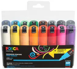 POSCA Marqueur à pigment PC-7M, étui de 16