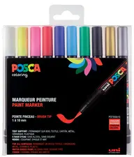 POSCA Marqueur à pigment PCF-350, étui de 10, assorti