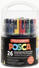 POSCA Marqueur à pigment "Pack XL Classique", set de 26