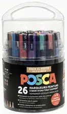 POSCA Marqueur à pigment "Pack XL Festif", set de 26
