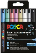POSCA Marqueur à pigment PC1MR, pochette de 8, assorti