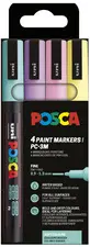 POSCA Marqueur à pigment PC-3M, étui de 4, couleurs douces