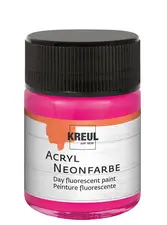 KREUL Peinture fluorescente dans un flacon, 50 ml,jaune fluo