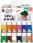 Marabu Set peinture acrylique DO IT Craft Paint, 12 x 36 ml