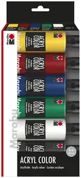 Marabu Peinture acrylique "BasicAcryl", kit pour débutants