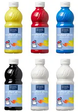 LEFRANC & BOURGEOIS acrylique Glossy, 500 ml, noir