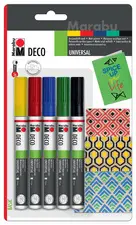 Marabu Marqueur acrylique "Deco Painter matt", blister de 5