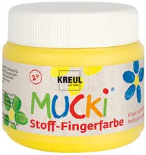 KREUL Gouache aux doigts textile "MUCKI", 150 ml, rouge