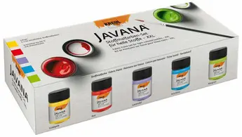 KREUL Peinture pour textiles JAVANA, kit XXL 5 x 50ml
