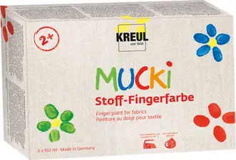 KREUL Gouache aux doigts pour textiles "MUCKI", 150 ml