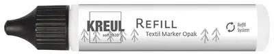 KREUL Recharge pour feutre textile Opak, 25 ml, blanc