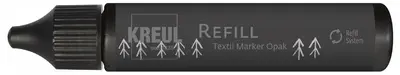 KREUL Recharge pour feutre textile Opak, 25 ml, noir