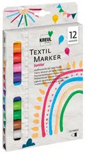 KREUL Marqueurs textiles medium "Junior", set de 12