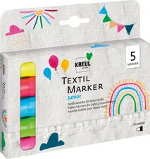KREUL Feutre textile médium "Junior", set de 5