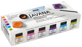 KREUL Peinture pour soie JAVANA, kit couleur tendance