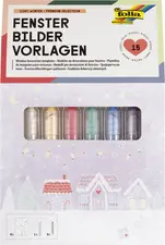 folia Modèle de décoration pour fenêtres "COSY WINTER