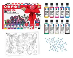 Marabu Window Color "fun & fancy", Kit FOR YOU
