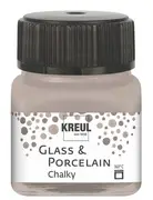 KREUL Peinture pour verre et porcelaine Chalky,Volcanic Gray