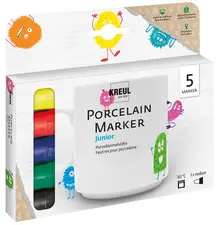 KREUL Marqueur pour porcelaine medium "Junior", set de 5