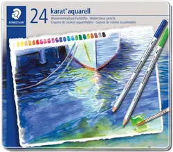 STAEDTLER Crayon aquarellable karat aquarelle, étui de 24