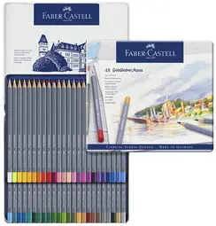 FABER-CASTELL Crayons de couleur aquarellables GOLDFABER