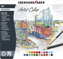EBERHARD FABER Crayon aquarellable Artist Color, étui de 24