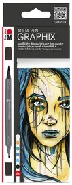 Marabu Feutres aquarellables "GRAPHIX" METROPOLITAN,