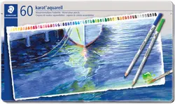 STAEDTLER Crayon aquarellable karat aquarelle, étui de 60