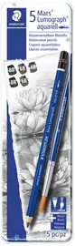 STAEDTLER Mars Crayon Lumograph aquarell, étui en métal de 6
