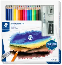 STAEDTLER Kit de dessin Watercolour Design Journey,18 pièces