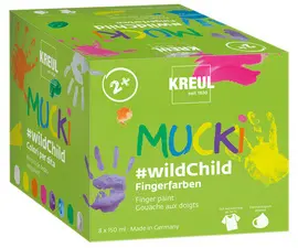 KREUL Gouache aux doigts "MUCKI", set Premium #wildChild