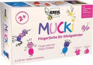KREUL Gouache aux doigts "MUCKI" pour enfants du roi