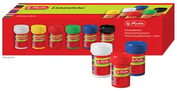herlitz Flacons de peinture pour l'école, assorti