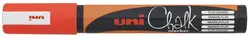 uni-ball Marqueur craie Chalk marker PWE5M, orange fluo