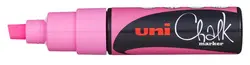 uni-ball Marqueur craie Chalk marker PWE8K, rose fluo