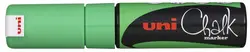 uni-ball Marqueur craie Chalk marker PWE8K, vert fluo