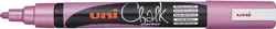 uni-ball Marqueur craie Chalk marker PWE5M, rose métallique