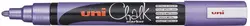 uni-ball Marqueur craie Chalk marker PWE5M violet métallique