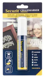 Securit Marqueur craie ORIGINAL LARGE, blanc, blister de 1