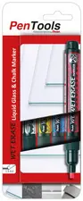 Pentel Marqueur craie WET EARASE SMW26, étui de 4, assorti