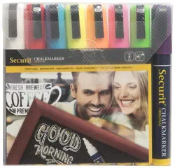 Securit Feutre-craie ORIGINAL MEDIUM, étui de 8, couleurs