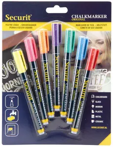 Securit Feutre-craie ORIGINAL SMALL, set de 7