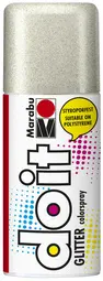 Marabu Peinture aérosol do it GLITTER, argent paillette
