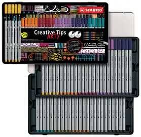 STABILO Kit Creative Tips ARTY URBAN, étui métal de 50