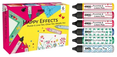 KREUL Kit créatif "Happy Effects", 6 pièces