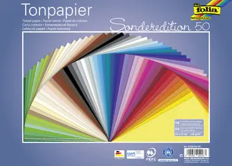 folia Papier de couleur, (L)250 x (H)350 mm, 130g/m2