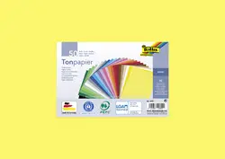 folia Papier de couleur, A3, 130 g/m2, couleurs assorties