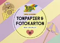 folia Bloc de papier coloré et de carton PASTEL, A6