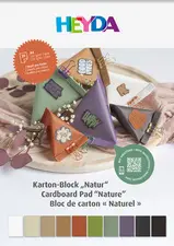 HEYDA Bloc de cartons "Naturel", A4, 20 feuilles
