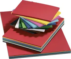 folia Carton de couleur, A2, 160 g/m2, lisse, assorti